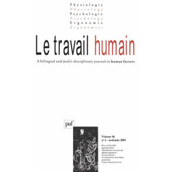Travail humain 2003, vol. 66 (3)
