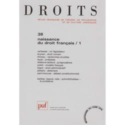 ISBN Droits 2003, n° 38 livre Loi Français