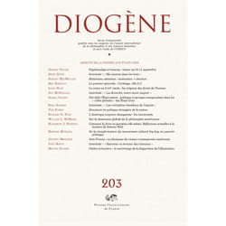 ISBN Diogène 2003, n° 203 livre philosophie Français