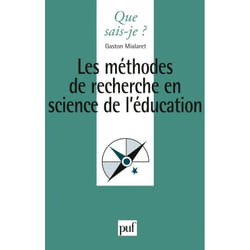 Les méthodes de recherche en sciences de l'éducation