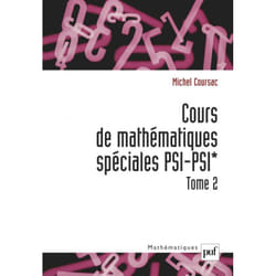 ISBN Cours de mathématiques spéciales PSI-PSI*. Tome 2 livre Littérature scientifique Français
