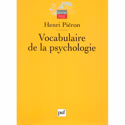 ISBN Vocabulaire de la psychologie, Psychologie, Français, 608 pages