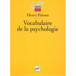 ISBN Vocabulaire de la psychologie