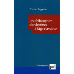ISBN Les philosophies clandestines à l'âge classique livre philosophie Français