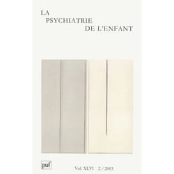ISBN psychiatrie de l'enfant 2003, vol. 46 (2) livre Psychologie Français