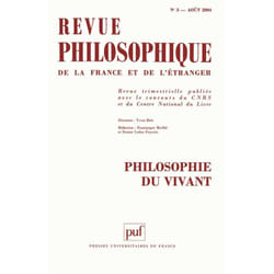 ISBN Revue philosophique 2004, t. 129 (3) livre philosophie Français