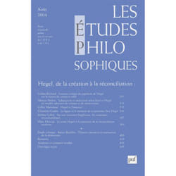 ISBN études philosophiques 2004, n° 3 livre philosophie Français