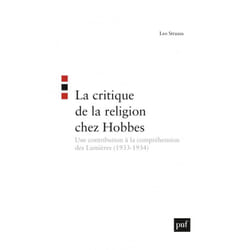 ISBN La critique de la religion chez Hobbes livre philosophie Français