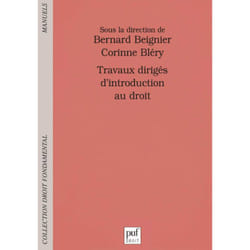 ISBN Travaux dirigés d'introduction au droit livre Loi Français