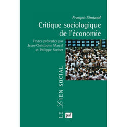 ISBN Critique sociologique de l'économie livre Education Français