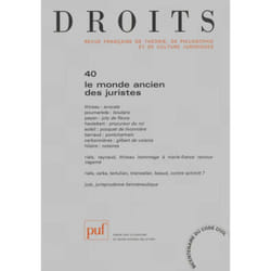 ISBN Droits 2004, n° 40 livre Loi Français