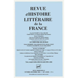 ISBN RHLF 2004, n° 4 livre Littérature Français