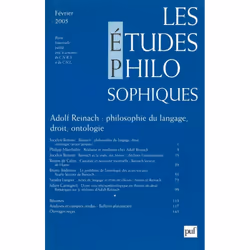 ISBN études philosophiques 2005, n° 1, philosophie, Français, 144 pages