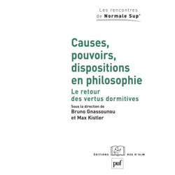 ISBN Causes, pouvoirs, dispositions en philosophie