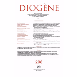 ISBN Diogène 2004, n° 208, philosophie, Français, 232 pages
