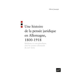 ISBN Une histoire de la pensée juridique en Allemagne, 1800-1918 livre Loi Français