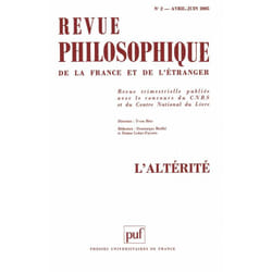 ISBN Revue philosophique 2005, t. 130 (2) livre philosophie Français