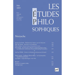 ISBN études philosophiques 2005, n° 2 livre philosophie Français