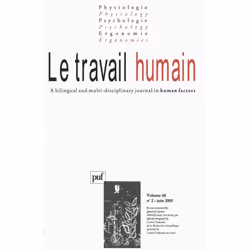ISBN travail humain 2005, vol. 68 (2), Psychologie, Français, 94 pages