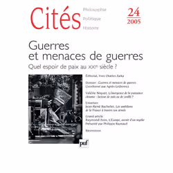 ISBN Revue Cites T.24; Geopolitique Des Conflits Actuels (Edition 2005), politique, Français