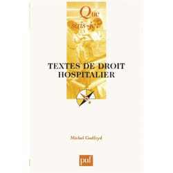 Textes de droit hospitalier (Broché)