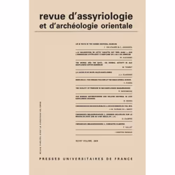 ISBN Rev. d'assyrio. et d'archéo. orient. 2004, vol. 98, histoire, Français, 192 pages