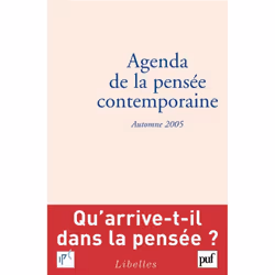 ISBN Agenda de la pensée contemporaine, automne 2005, philosophie, Français, 128 pages