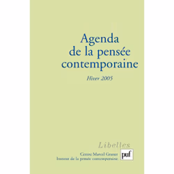 ISBN Agenda de la pensée contemporaine, hiver 2005, n° 3, philosophie, Français, 128 pages