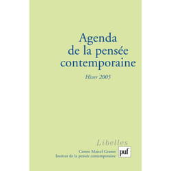 ISBN Agenda de la pensée contemporaine, hiver 2005, n° 3 livre philosophie Français