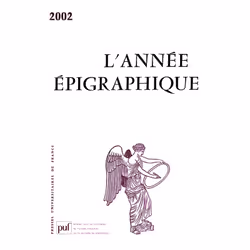 ISBN année épigraphique vol. 2002, histoire, Français, 896 pages