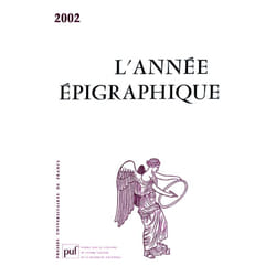 ISBN année épigraphique vol. 2002 livre histoire Français