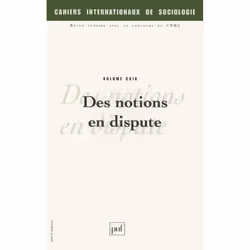 ISBN Cahiers intern. de sociologie 2005, vol. 119, société, Français, 206 pages
