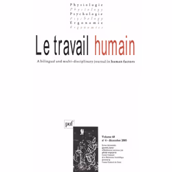 ISBN travail humain 2005, vol. 68 (4), Psychologie, Français, 94 pages