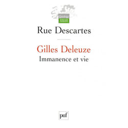 ISBN Gilles Deleuze livre philosophie Français