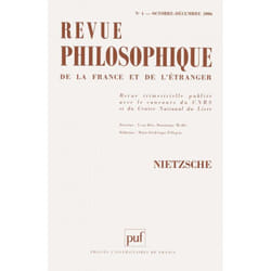 ISBN Revue philosophique 2006, t. 131 (4) livre philosophie Français