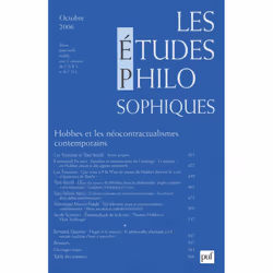 ISBN études philosophiques 2006, n° 4, philosophie, Français, 144 pages