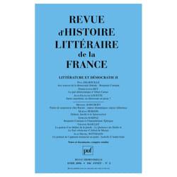 ISBN RHLF 2006, n° 2 livre Littérature Français