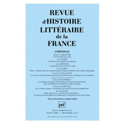 ISBN RHLF 2006, n° 3 livre Littérature Français