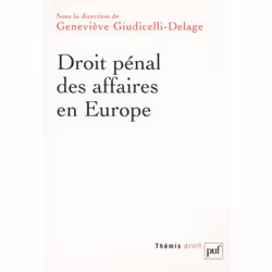 ISBN Droit pénal des affaires en Europe, Loi, Français, 560 pages
