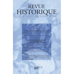 ISBN Revue historique 2006, n° 637 livre histoire Français