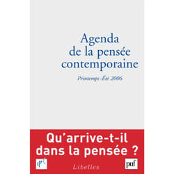 ISBN Agenda de la pensée contemporaine 2006/1-2 livre philosophie Français