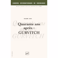 ISBN Cahiers intern. de sociologie 2006, vol. 121, société, Français, 192 pages