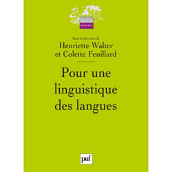 ISBN Pour une linguistique des langues livre Littérature Français