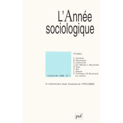 ISBN année sociologique 2006, vol. 56 (1) livre Education Français
