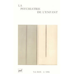 ISBN psychiatrie de l'enfant 2006, vol. 49 (2) livre Psychologie Français