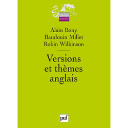 ISBN Versions et thèmes anglais livre Littérature Français