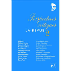 ISBN Perspectives critiques : la Revue 2 livre Littérature Français