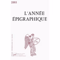 ISBN année épigraphique vol. 2003, histoire, Français, 960 pages