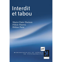 ISBN Interdit et tabou livre Psychologie Français