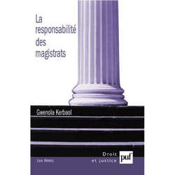 ISBN La responsabilité des magistrats livre Loi Français